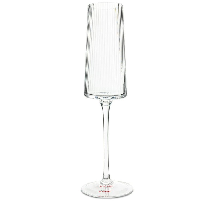 KARE kieliszek do szampana RIFFLE 215 ml transparentny