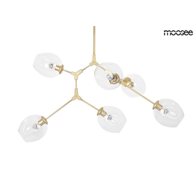 MOOSEE lampa wisząca SPLIT 6 złota