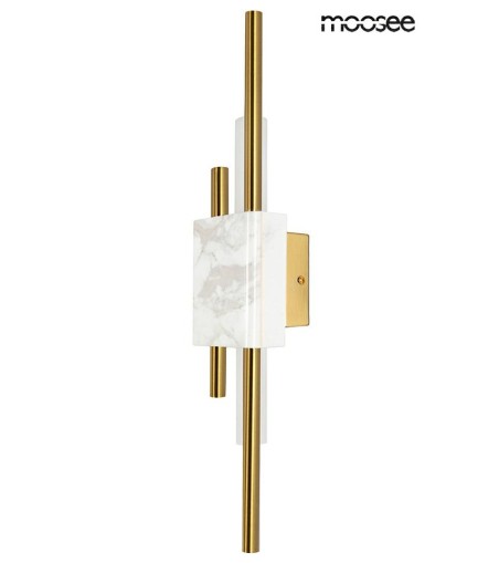 MOOSEE lampa ścienna EVANS biała / złota