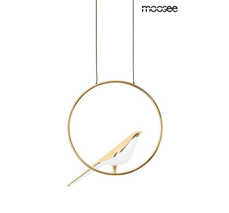MOOSEE lampa wisząca BIRD złota