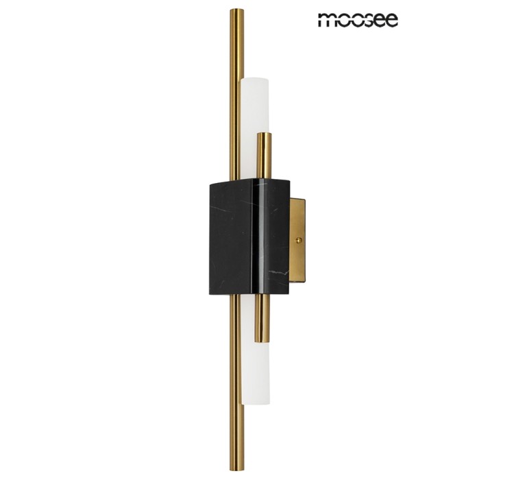 MOOSEE lampa ścienna EVANS czarna / złota