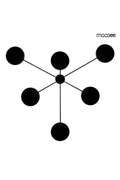 MOOSEE lampa ścienna SHADOW 6 czarna