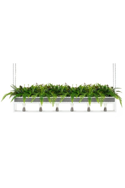 MOOSEE lampa wisząca / kwietnik SEMIRA    180 INDUSTRIAL biała