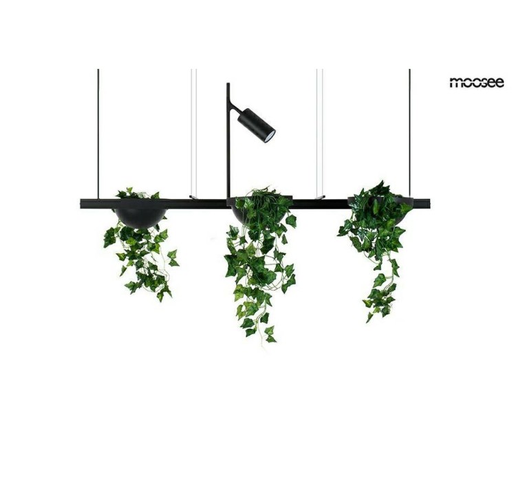 MOOSEE lampa wisząca PLANT LINE czarna