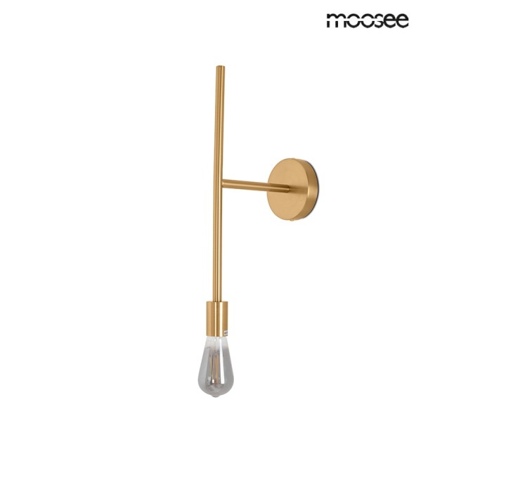 MOOSEE lampa ścienna RIVA złota