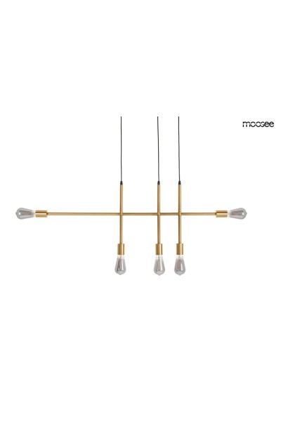 MOOSEE lampa wisząca RIVA 5 złota