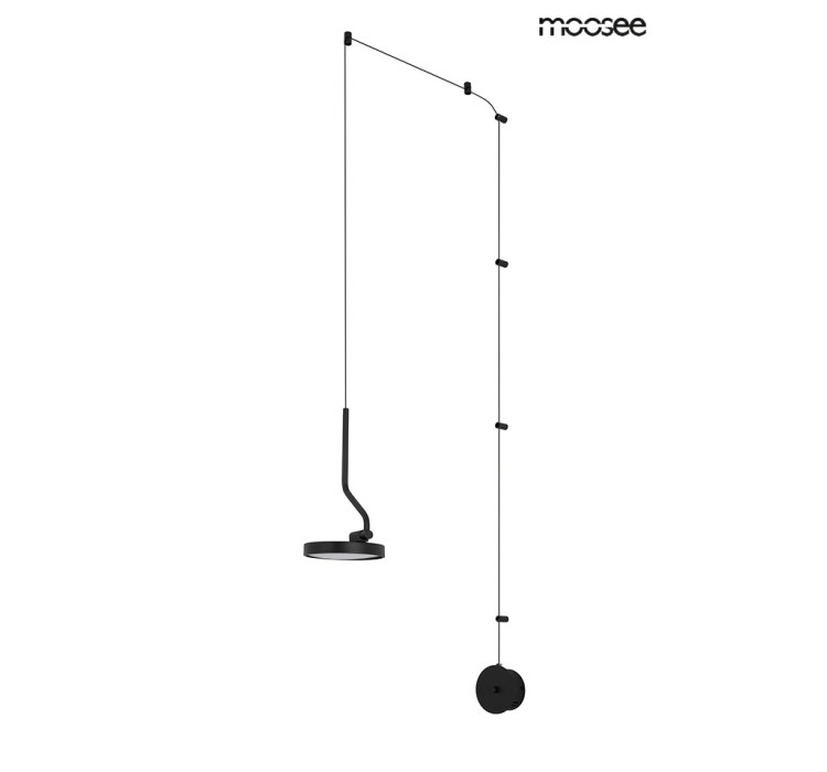 MOOSEE lampa ścienna FLAT czarna