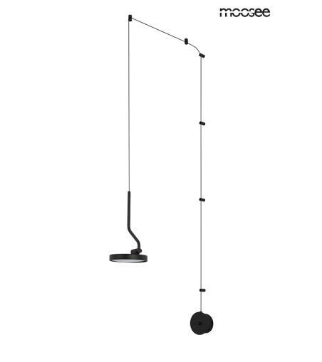 MOOSEE lampa ścienna FLAT czarna