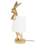 KARE lampa stołowa RABBIT 88 cm biała / złota