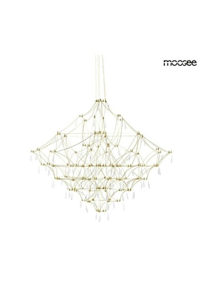 MOOSEE lampa wisząca CONSTELATION 77      GOLD - LED, stal szczotkowana