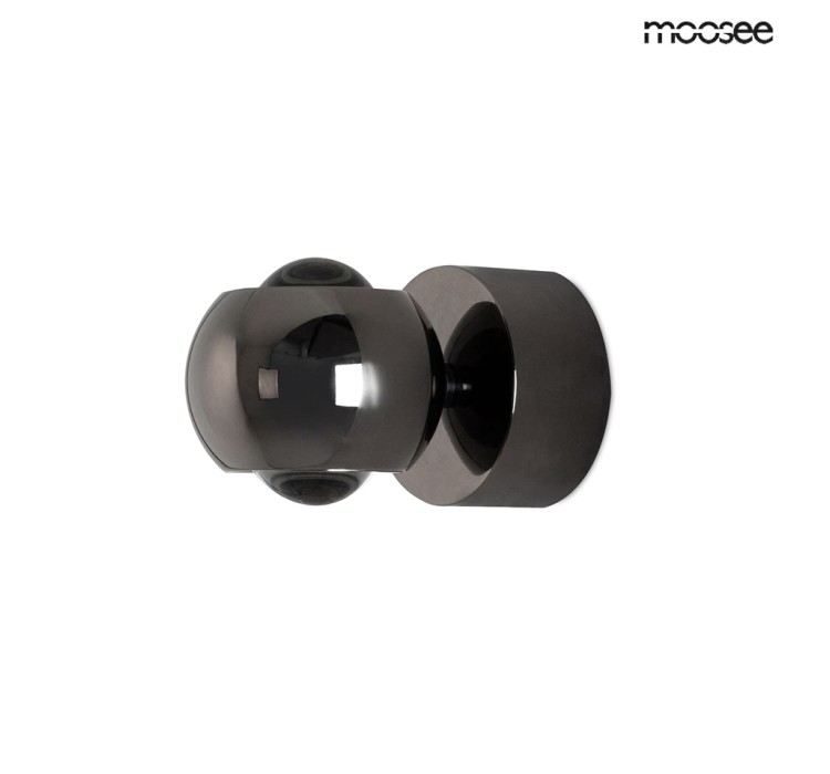 MOOSEE lampa ścienna EOS czarny chrom