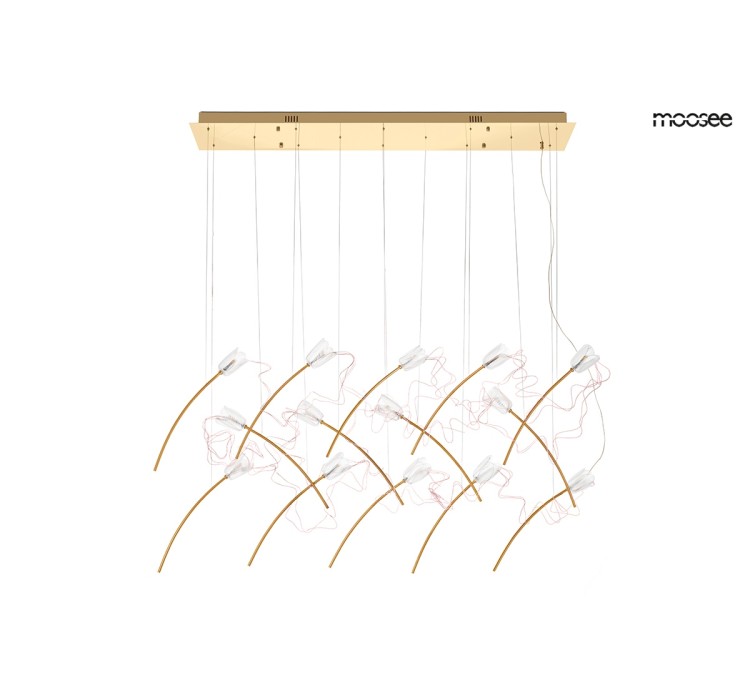 MOOSEE lampa wisząca TULIPPE 14 LINE  złota