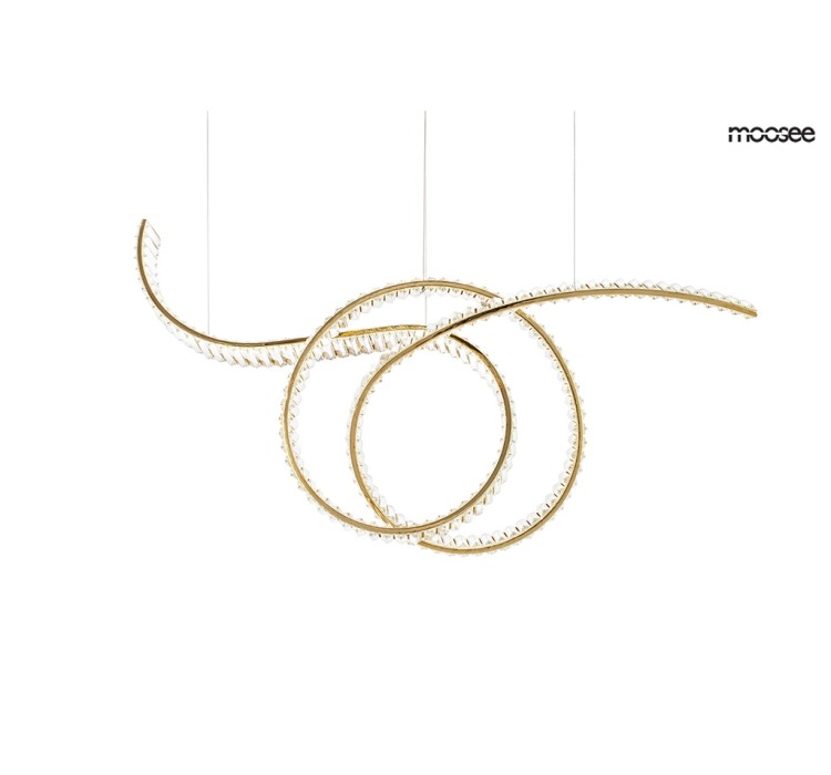 MOOSEE lampa wisząca WAVE 120 złota