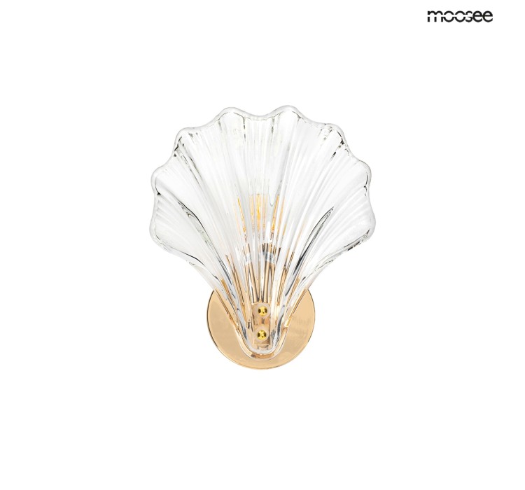MOOSEE lampa ścienna CONCHA złota