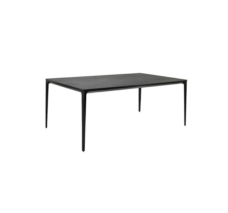 Stół SLIM 140x80 czarny - ceramiczny      marmur, aluminium