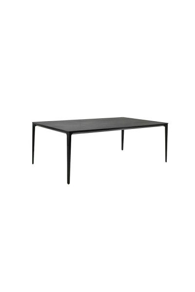 Stół SLIM 180x90 czarny - ceramiczny      marmur, aluminium