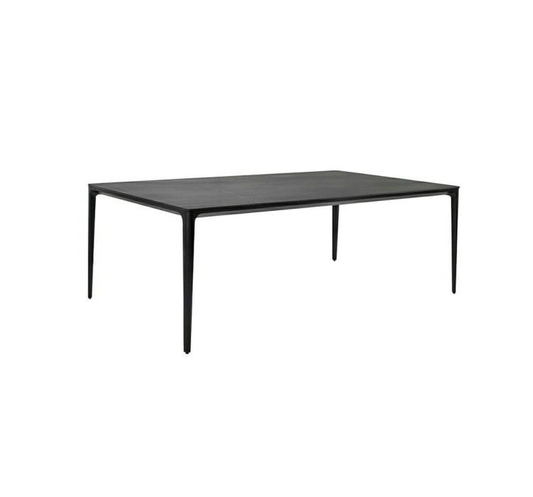 Stół SLIM 180x90 czarny - ceramiczny      marmur, aluminium