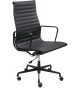 Fotel biurowy AERON PRESTIGE PLUS czarny - skóra naturalna, aluminium