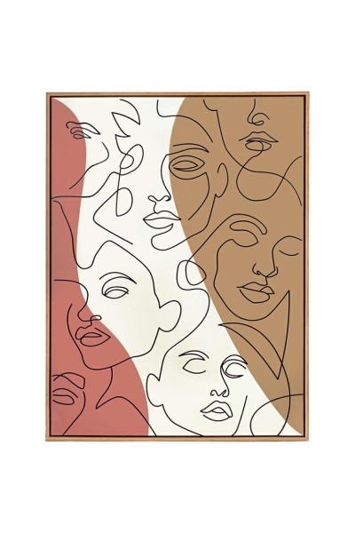 KARE obraz FACCIA ARTE TRI COLORE 90x120 cm