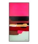 KARE obraz ABSTRACT SHAPES PINK  73x143 cm