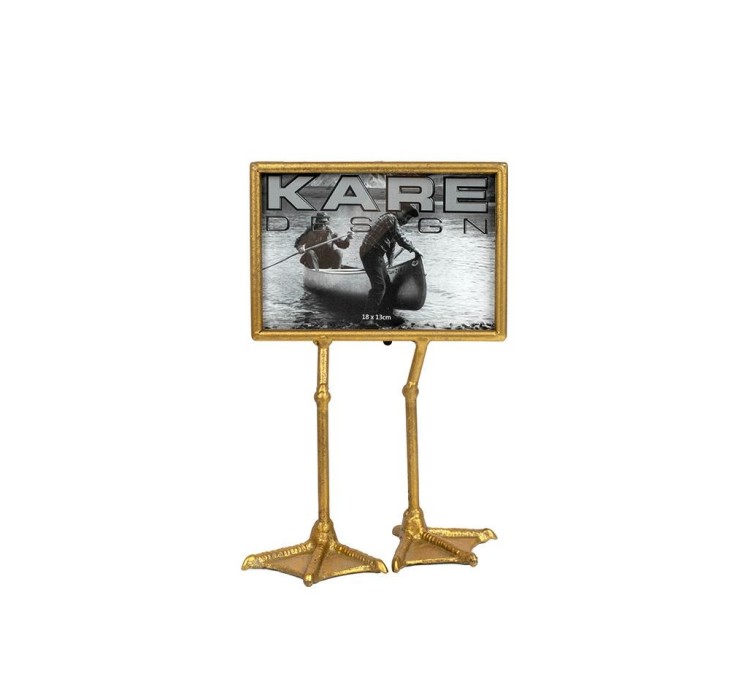 KARE ramka na zdjęcia DUCK FEET POZIOMA 13x18cm złota