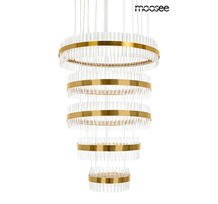 MOOSEE lampa wisząca GHIA 5 złota