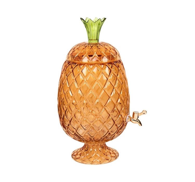 KARE dyspenser do napojów PINEAPPLE  bursztynowy
