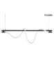 MOOSEE lampa wisząca SERPIENTE 120  czarna