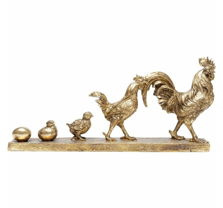KARE dekoracja CHICKEN EVOLUTION złota