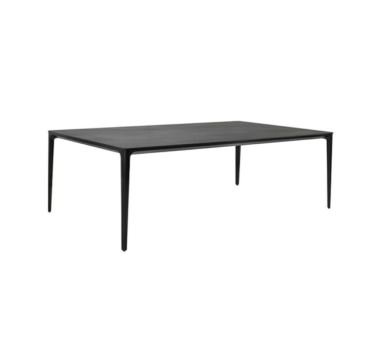 Stół SLIM 200x100 czarny - ceramiczny     marmur, aluminium