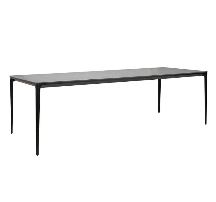 Stół SLIM 240x100 czarny - ceramiczny     marmur, aluminium
