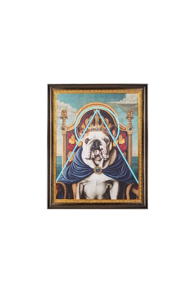 Obraz NEON BULLDOG 80x100 cm