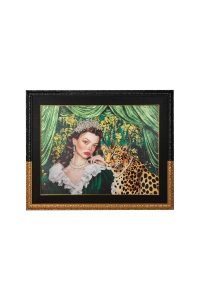Obraz PEARLS LEOPARD 150x120 cm