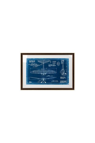 Obraz MECHANICAL PLANE 1 90x62 cm