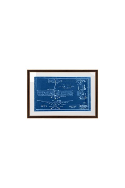 Obraz MECHANICAL PLANE 3 90x62 cm