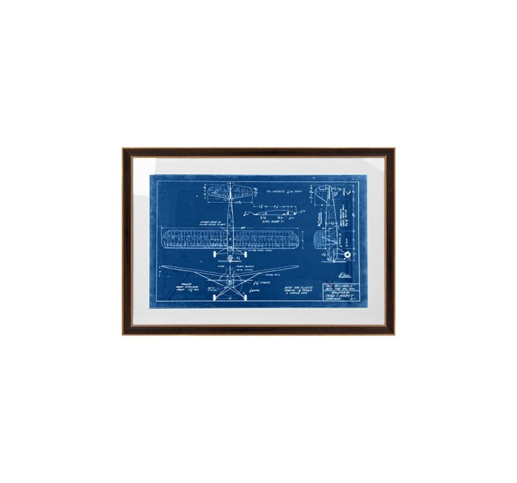 Obraz MECHANICAL PLANE 3 90x62 cm