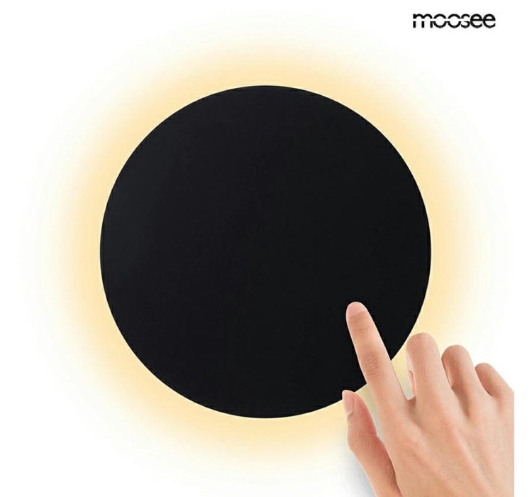 MOOSEE lampa ścienna SHADOW SUN 30        czarna