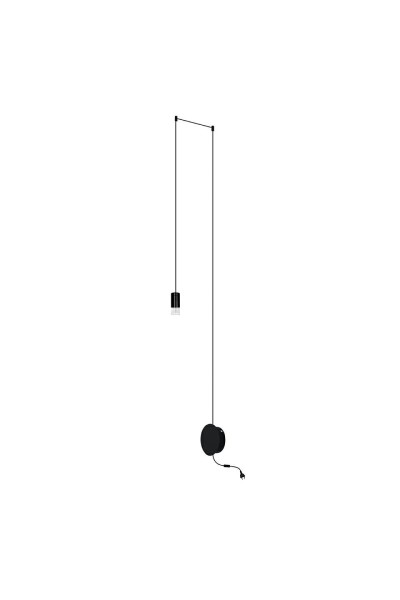 MOOSEE lampa ścienna FLUSSO WALL czarna