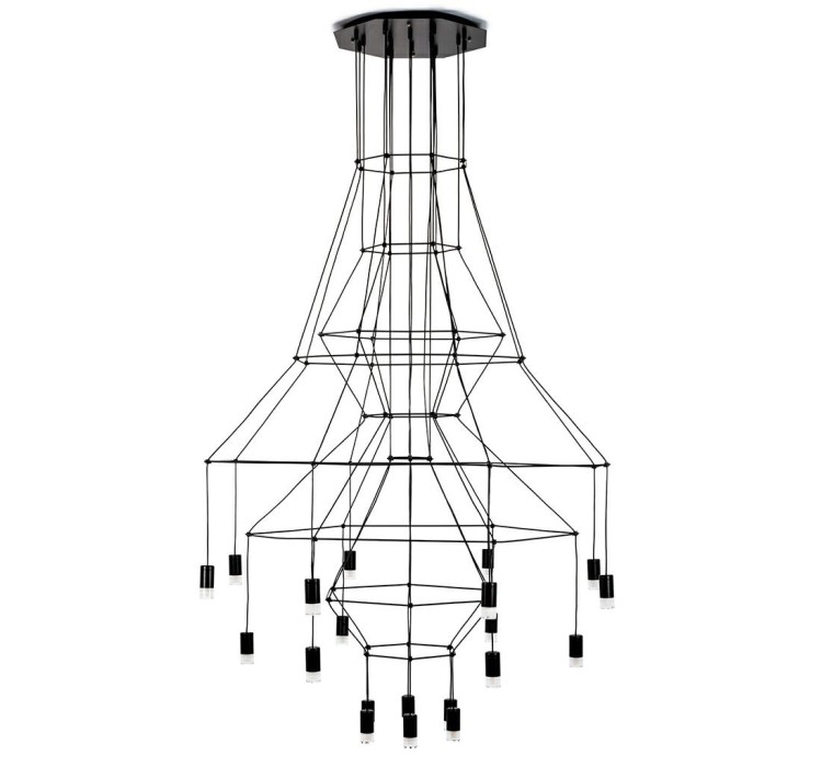 MOOSEE lampa wisząca FLUSSO 20 czarna