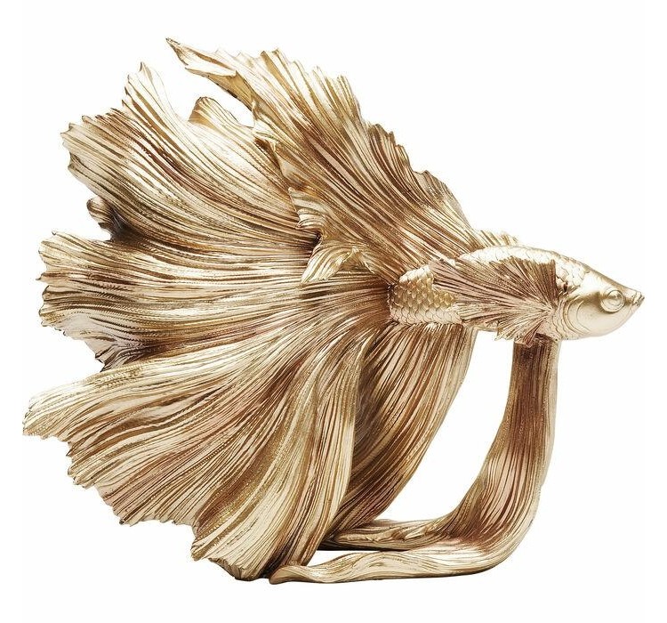 KARE dekoracja BETTA FISH S złota