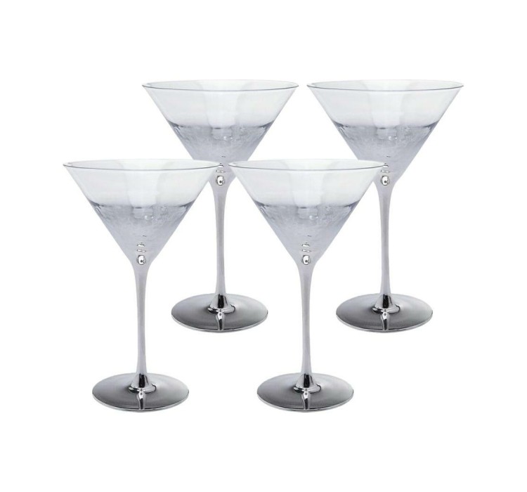 KARE komplet 4 kieliszków do martini      NIGHT SKY 300 ml