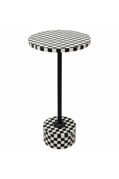 KARE stolik DOMERO CHESS 25 biało-czarny
