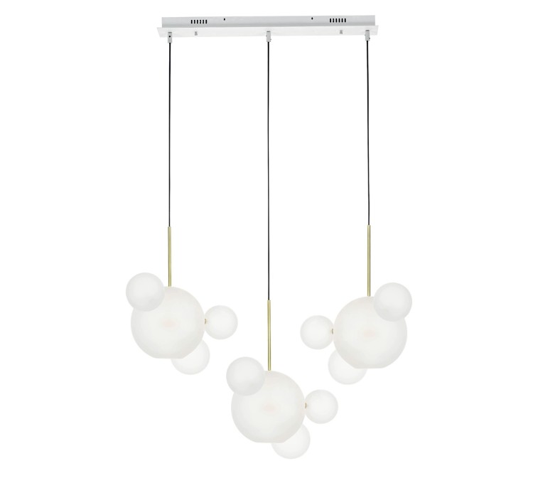 MOOSEE lampa wisząca CAPRI LINE 3 złota   / biała