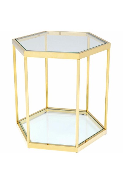 KARE stolik COMB GOLD 55 złoty