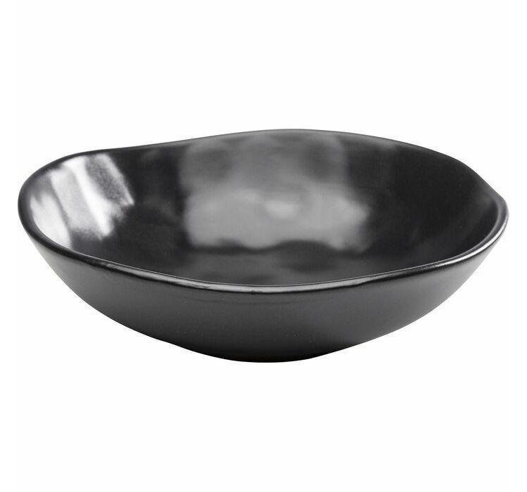 KARE talerz głęboki ORGANIC 22 cm czarny