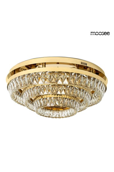 MOOSEE lampa sufitowa / plafon SAVOY 3    złota
