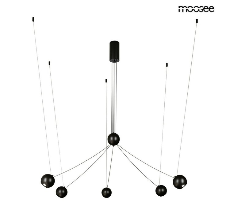 MOOSEE lampa wisząca OCTO 5 czarna