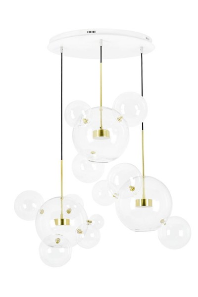 MOOSEE lampa wisząca CAPRI DISC 3 złota