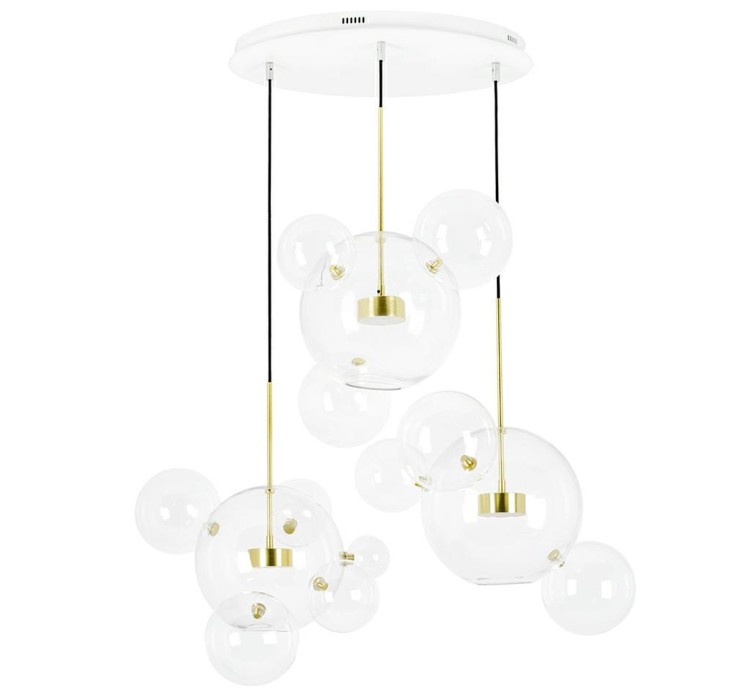MOOSEE lampa wisząca CAPRI DISC 3 złota