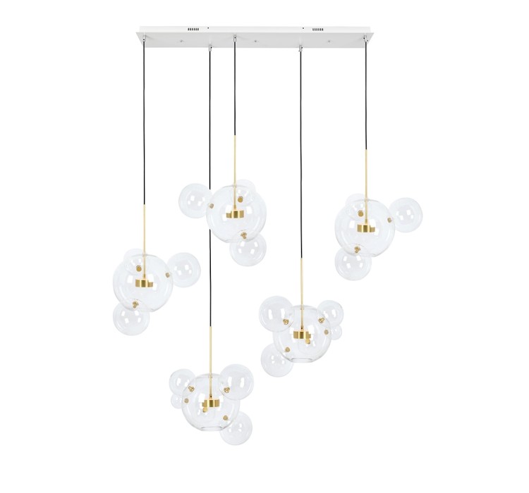 MOOSEE lampa wisząca CAPRI LINE 5 złota